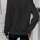 Harriet – Cable Knit Jumper with Zip