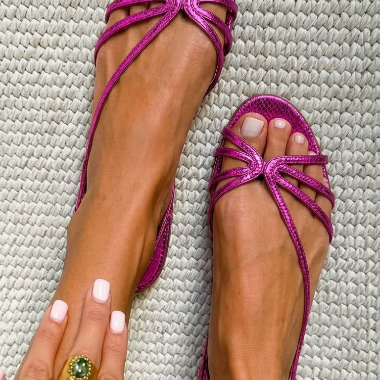 Ginevra | Golden Sandals Summer Elegance