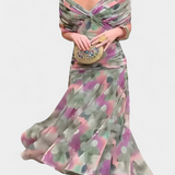 Freya - Flowing Floral V Neck Dress