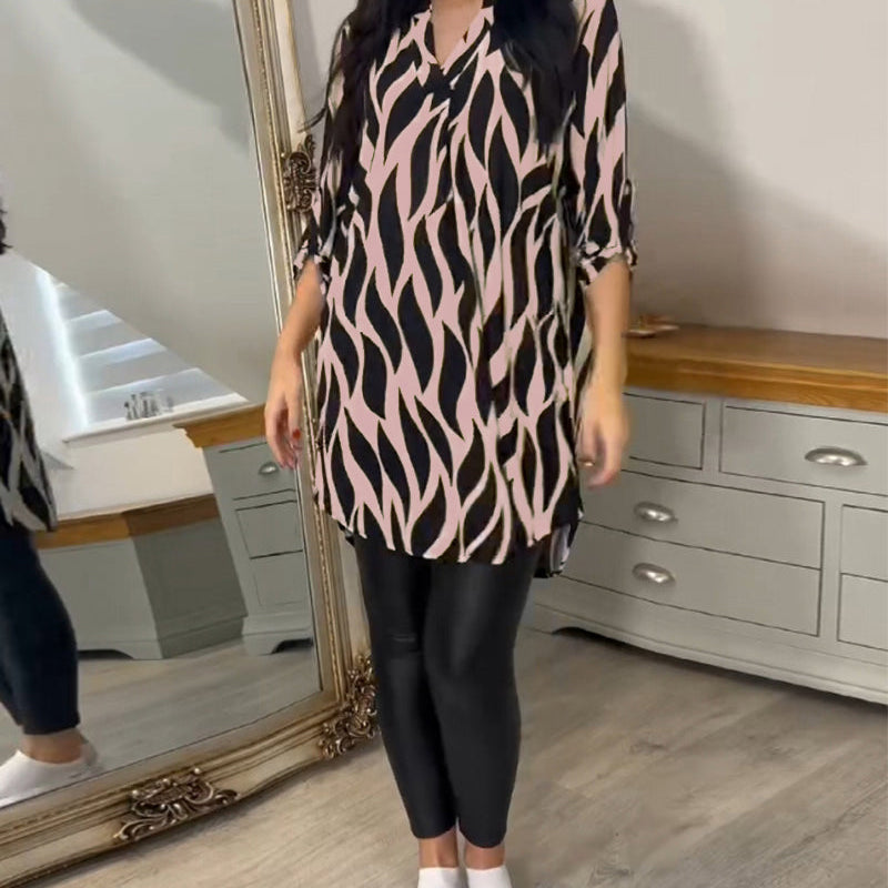 ALEXANDRA™ - Printed Loose-Fit Top