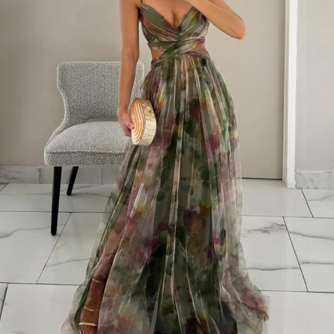 Bella - Elegant Floral Maxi Dress