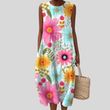 Margot | Dress with Colorful Daisies