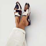 MOCASSINS WITH ABSTRACT PATTERN