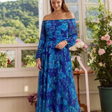 Aspen - Off Shoulder Floral Maxi Dress