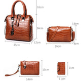 Evelyn - Everyday Elegance 4-Piece Leather Bag Set
