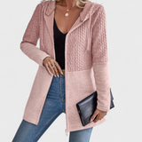 Valentino – Elegant Hooded Grey Cardigan for Women