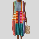 Clementine | Colorful Dress with Patchwork Pattern
