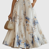 Rowella - Elegant Pleated Maxi Dress