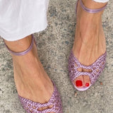Isadora | Golden Woven Sandals