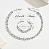 Elegant Glass Rhinestone Fish Tail Set