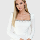 Talithaen | Crystal-Adorned Evening Gown