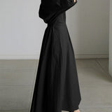 Brynn | Elegant Polo Collar A-Line Maxi Dress