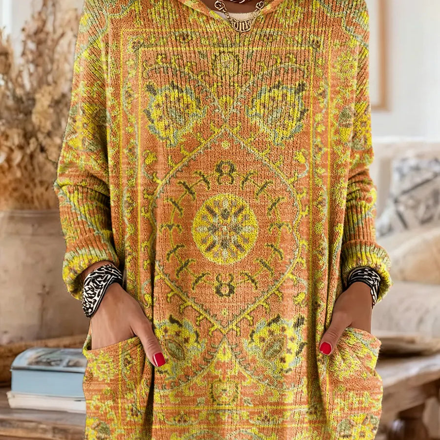 Aimee - Cozy Hooded Knit Sweater