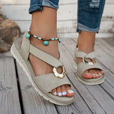 Emilia - Casual Buckle Flat Sandals