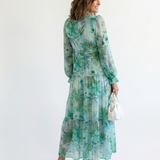 Althea - Long Sleeve Floral Maxi Dress