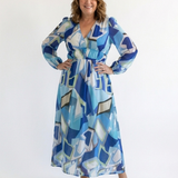 Althea - Long Sleeve Floral Maxi Dress