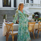 Althea - Long Sleeve Floral Maxi Dress