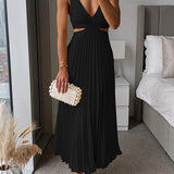 Isabella – Pleated Occasion Maxi Dress