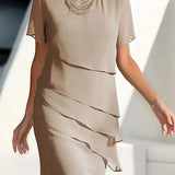 Aria - Timeless Chiffon Layered Dress