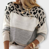 Cheyenne - Jumper With Leopard Print