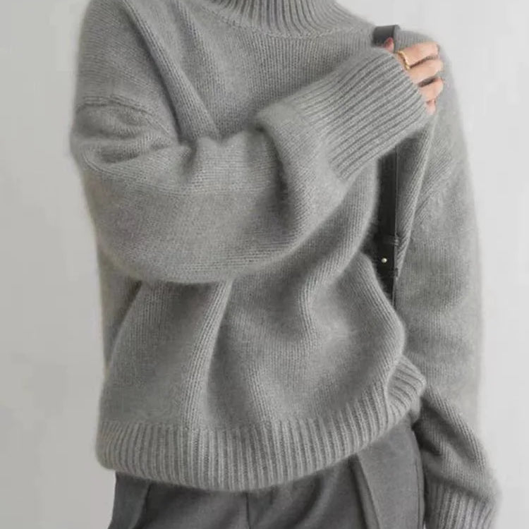 Isabella | Cashmere High Neck Sweater