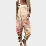 Heidrun | Dungarees with Pastel Floral Print