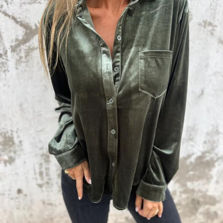 DAHLIA™ - Soft Velvet Shirt