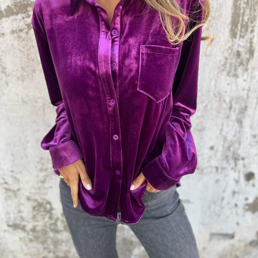 DAHLIA™ - Soft Velvet Shirt