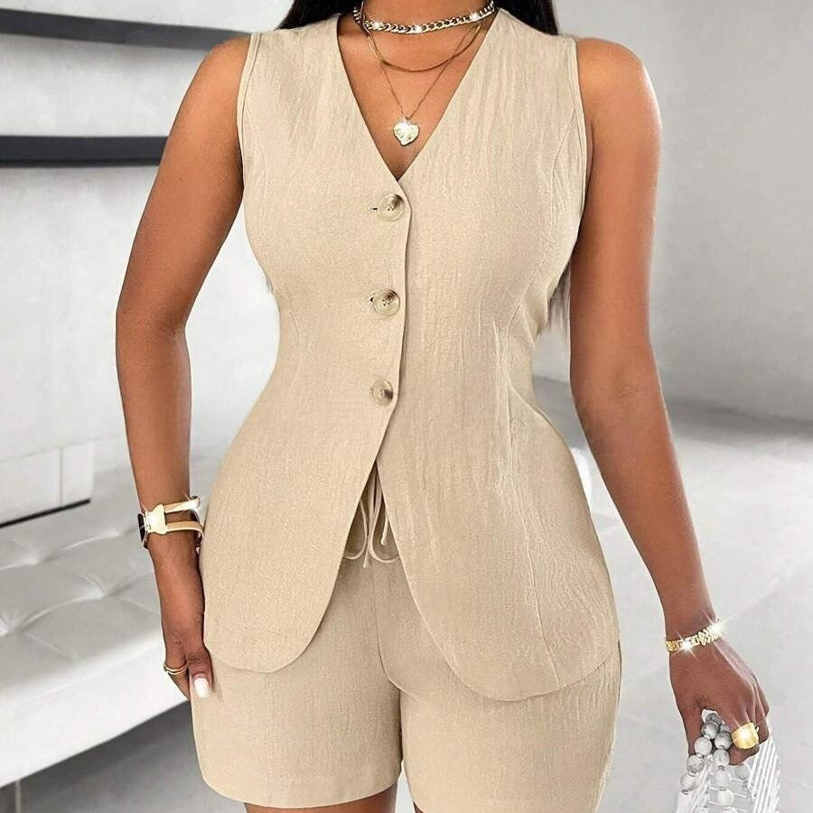 CHELENA™ – Chic Summer Vest and Shorts Set