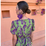 Lucinda - Boho Floral Pleated Summer Maxi Dress