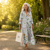 Doriane | Flattering Printed Summer Dress