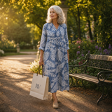 Malo | Flattering Printed Summer Dress