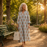 Chloe | Flattering Printed Summer Dress