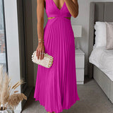 Isabella – Pleated Occasion Maxi Dress