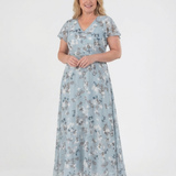 Ismeria - Floral Chiffon Maxi Dress