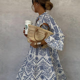 Idalina - Stylish Printed Dress