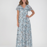 Ismeria - Floral Chiffon Maxi Dress