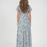 Ismeria - Floral Chiffon Maxi Dress