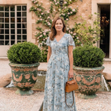 Ismeria - Floral Chiffon Maxi Dress