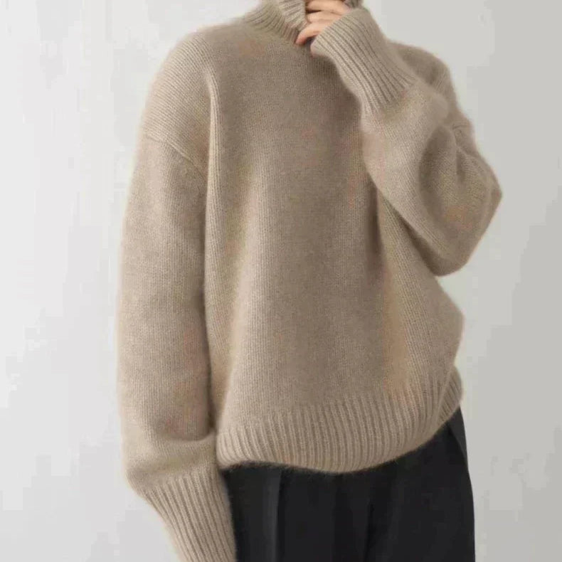 Isabella | Cashmere High Neck Sweater