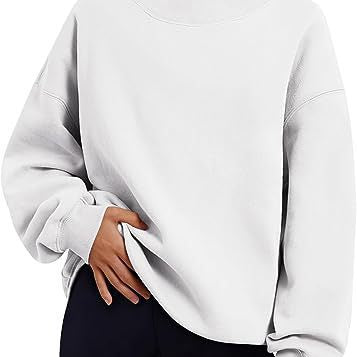 MARYLYN™ - Women's Oversized Turtleneck Sweatshirt Long Sleeve Pullover