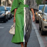 Melody™ - Elegant Dress with Round Neck