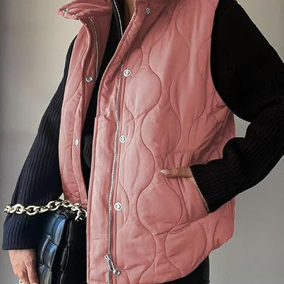 DARCY™ - Chic Lightweight Button-Up Puffer Vest