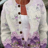 Chloe - Vintage Floral Cardigan Sweater