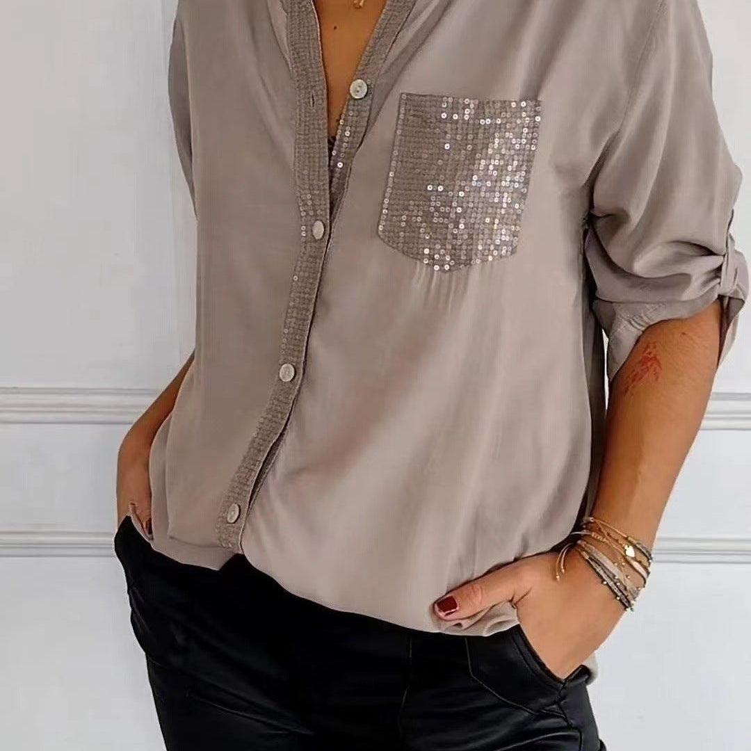 DANICA™ -  Sequin Detailed Blouse