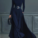 Corliss - High-Neck Maxi Dress