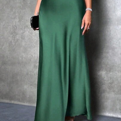 FIONA™ - Satin High-Waist Skirt