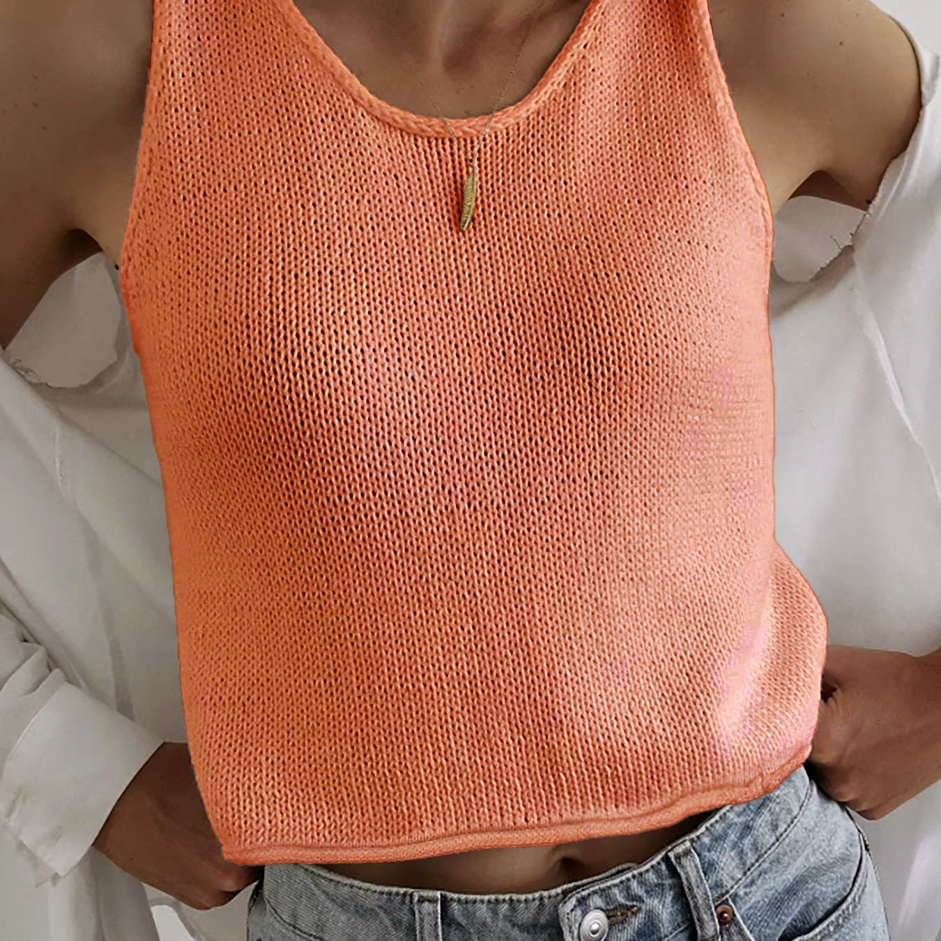 KAREEM™ - Casual Round Neck Vest Pullover Top