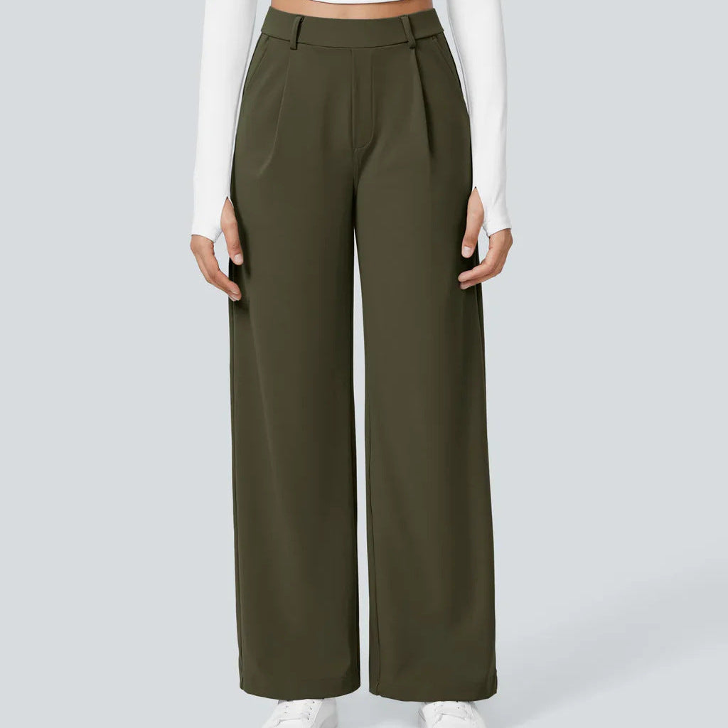 CHARMIE™ - Casual High Waist Straight Leg Pants