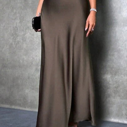 FIONA™ - Satin High-Waist Skirt